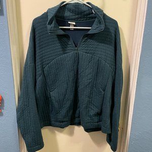 A New Day Quarter Zip Quilted Pull Over Sz XL